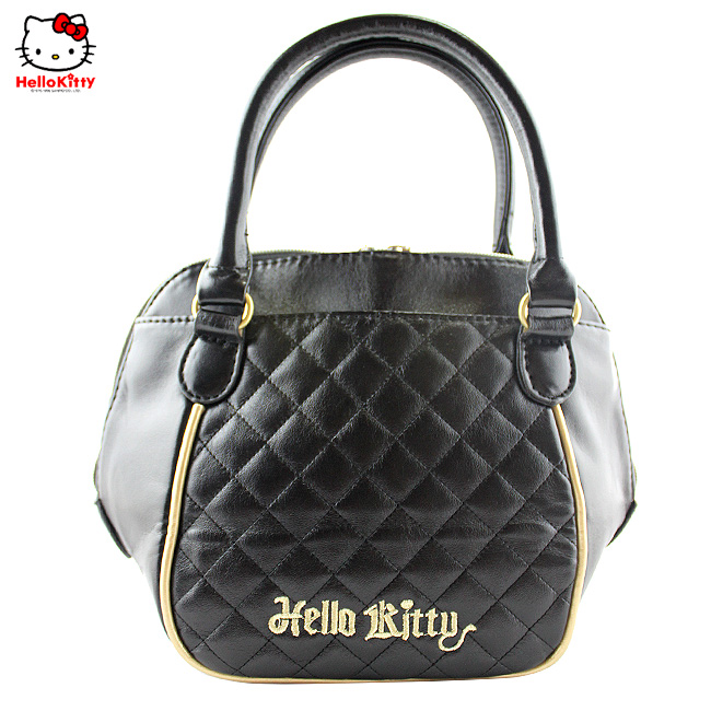 HelloKitty绣方格黑色女士手提包 HK-9037-XFH-第1张图