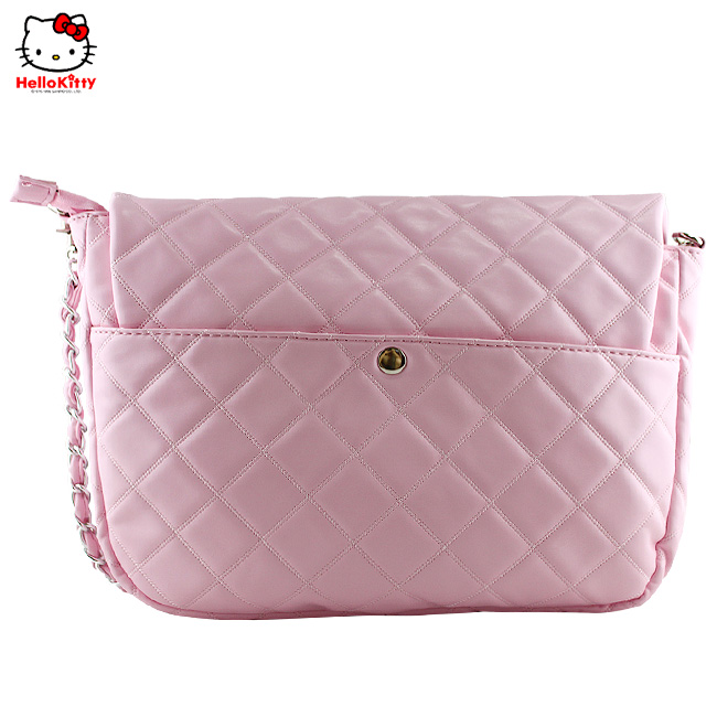 HelloKitty绣方格粉色女士肩包-挎包 HK-9039-XF-第1张图