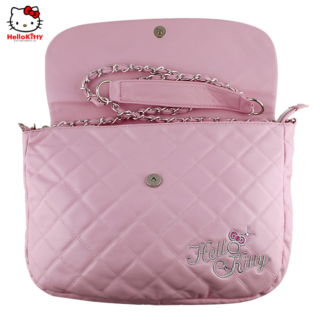 HelloKitty绣方格粉色女士肩包-挎包 HK-9039-XF-第2张图