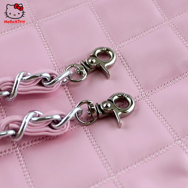 HelloKitty绣方格粉色女士肩包-挎包 HK-9039-XF-第5张图