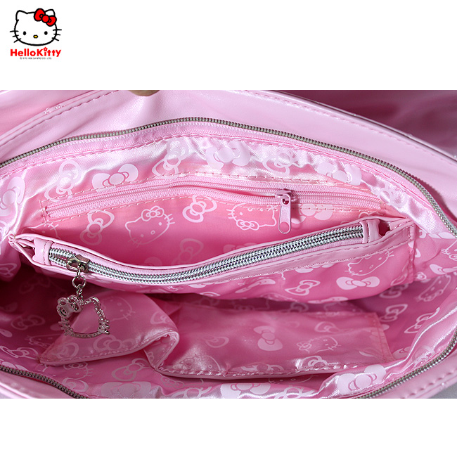 HelloKitty绣方格粉色女士肩包-挎包 HK-9039-XF-第6张图