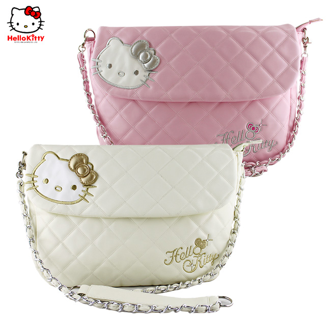 HelloKitty绣方格粉色女士肩包-挎包 HK-9039-XF-第8张图