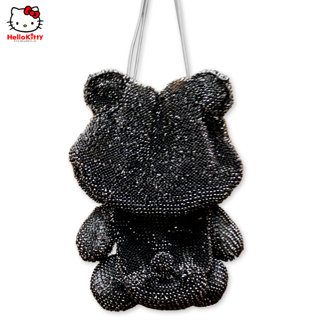 HelloKitty限量版明星款 范冰冰、舒琪款女士肩包 黑色大码 HK-B-H-第1张图
