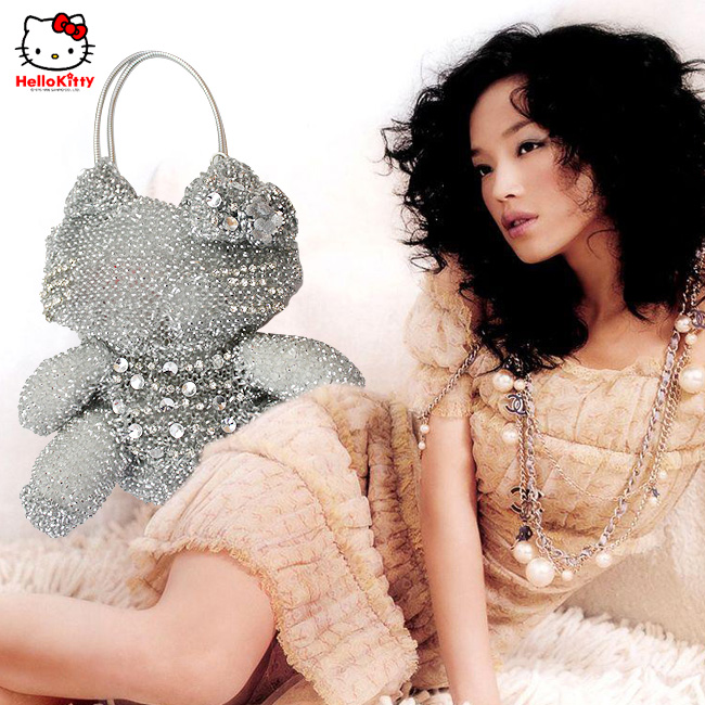 HelloKitty限量版明星款 范冰冰、舒琪款女士肩包 黑色大码 HK-B-H-第5张图