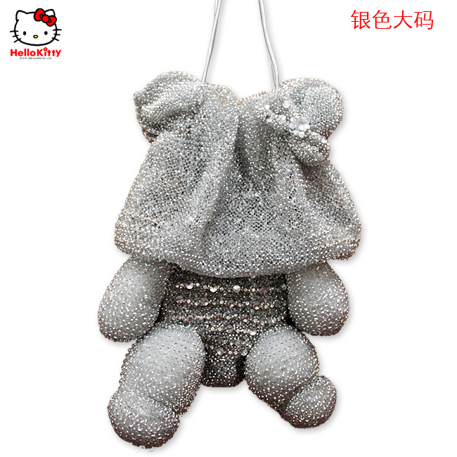 HelloKitty限量版明星款 范冰冰、舒琪款女士肩包 银色大码 HK-B-Y-第0张图