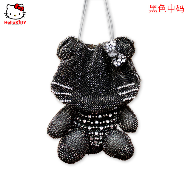HelloKitty限量版明星款 范冰冰、舒琪款女士肩包 黑色中码 HK-M-H-第0张图