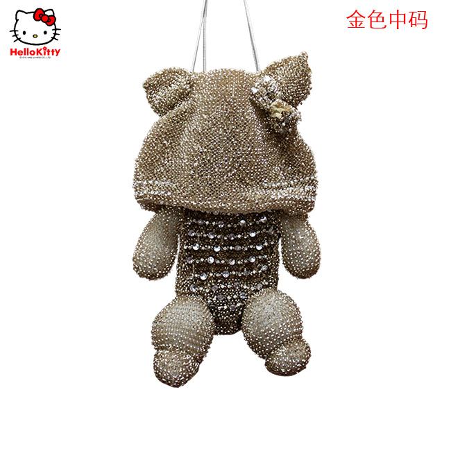 HelloKitty限量版明星款 范冰冰、舒琪款女士肩包 金色中码 HK-M-J-第0张图