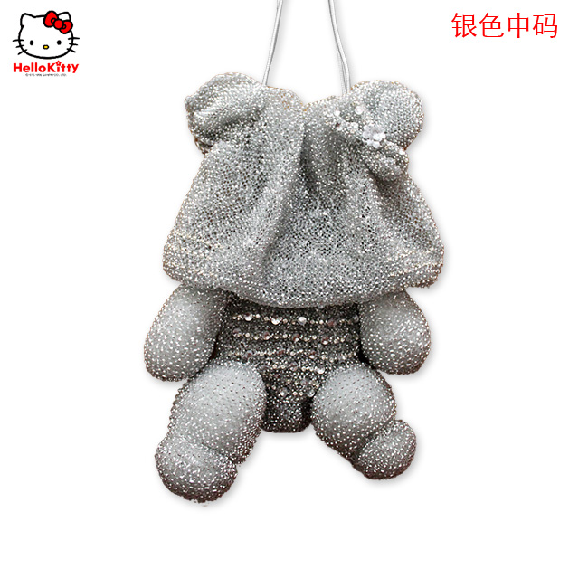 HelloKitty限量版明星款 范冰冰、舒琪款女士肩包 银色中码 HK-M-Y-第0张图