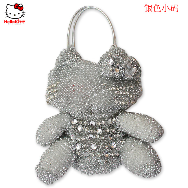 HelloKitty限量版明星款 范冰冰、舒琪款女士肩包 银色小码 HK-S-Y-第0张图