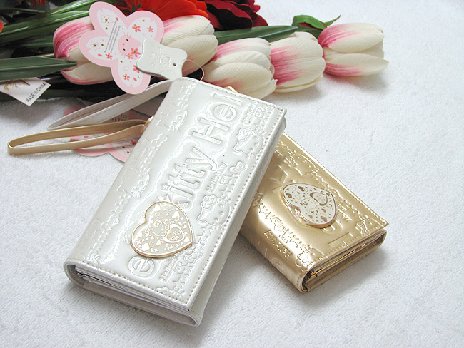 HelloKitty女士真皮钱包 长款白色 HK011-PB-第0张图