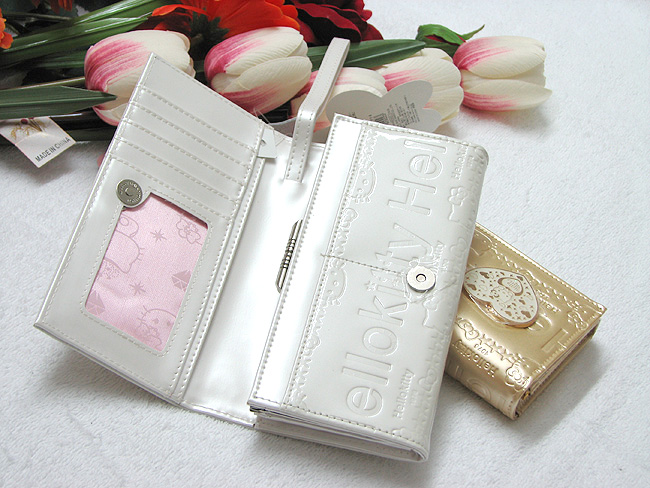 HelloKitty女士真皮钱包 长款白色 HK011-PB-第2张图