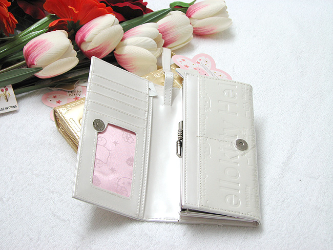 HelloKitty女士真皮钱包 长款白色 HK011-PB-第3张图