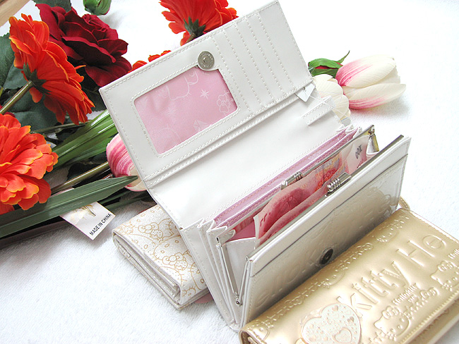 HelloKitty女士真皮钱包 长款白色 HK011-PB-第4张图