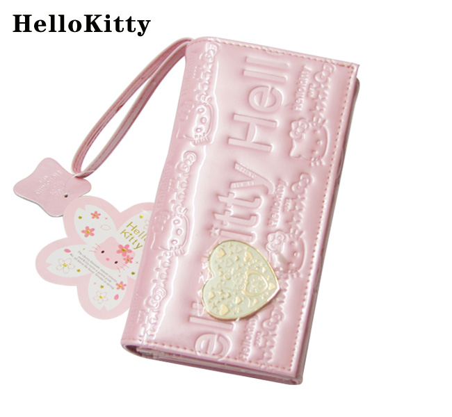 HelloKitty女士真皮钱包 长款粉色 HK011-PF-第0张图