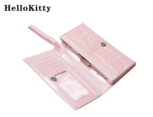 HelloKitty女士真皮钱包 长款粉色 HK011-PF-第2张图