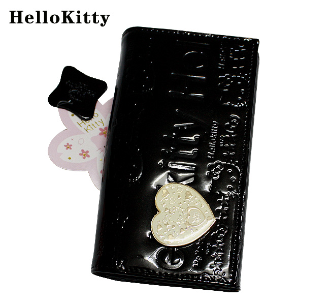 HelloKitty女士真皮钱包 长款黑色 HK011-PH-第0张图
