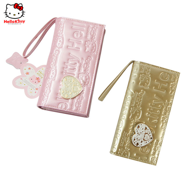 HelloKitty女士真皮钱包 长款金色 HK011-PJ-第5张图
