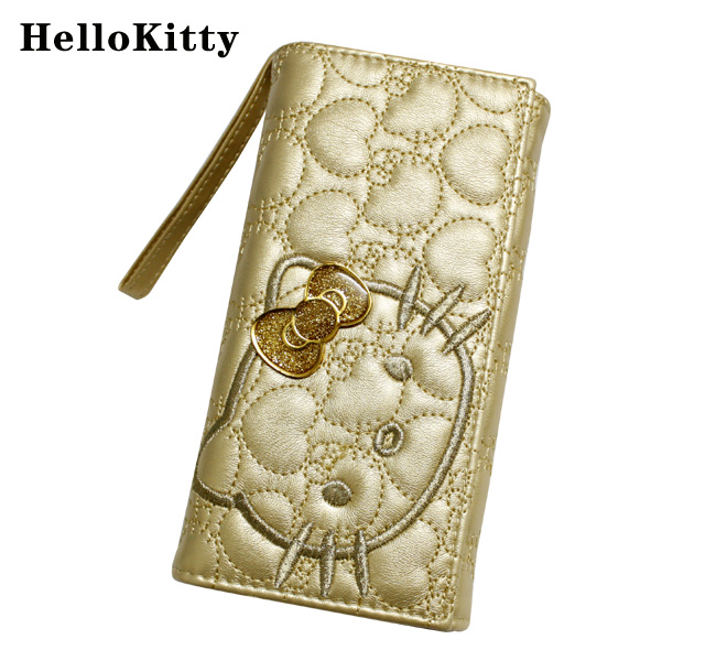 HelloKitty女士钱包 长款绣金 HK011-XTJ-第0张图