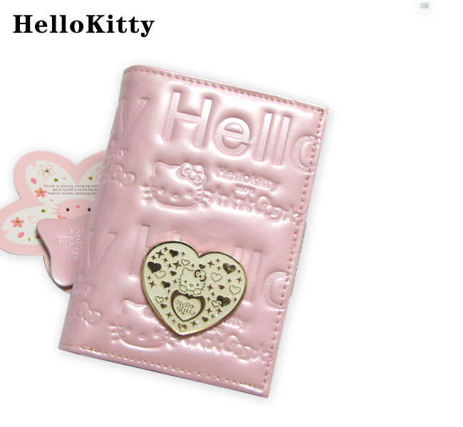 HelloKitty女士真皮零钱包 粉色 HK025-PF-第0张图