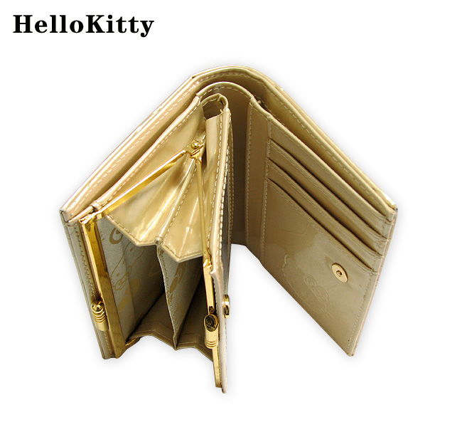HelloKitty女士真皮零钱包 金色  HK025-PJ-第3张图