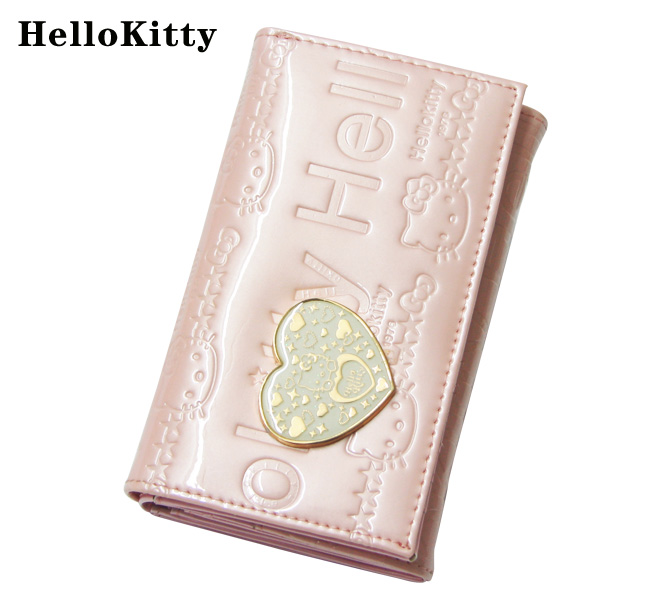HelloKitty女士真皮钱包 中长款粉色 HK027-PF-第0张图