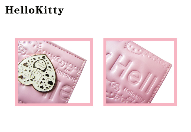 HelloKitty女士真皮钱包 中长款粉色 HK027-PF-第5张图