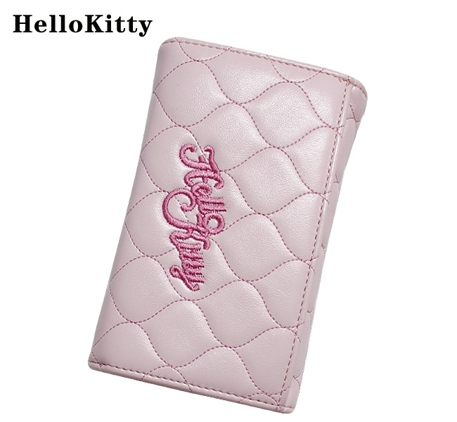HelloKitty女士中长款绣格粉色钱包 HK027-XGF-第1张图