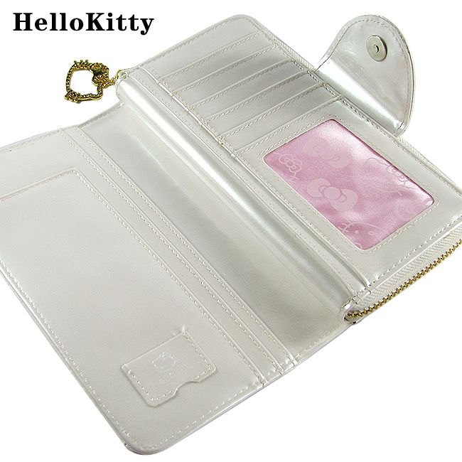 HelloKitty女士真皮钱包 长款白色 HK048-PB-第3张图