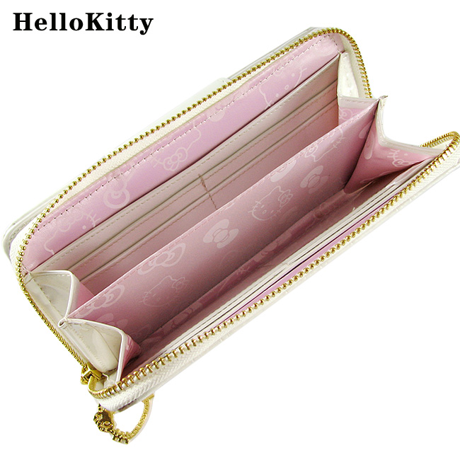 HelloKitty女士真皮钱包 长款白色 HK048-PB-第4张图