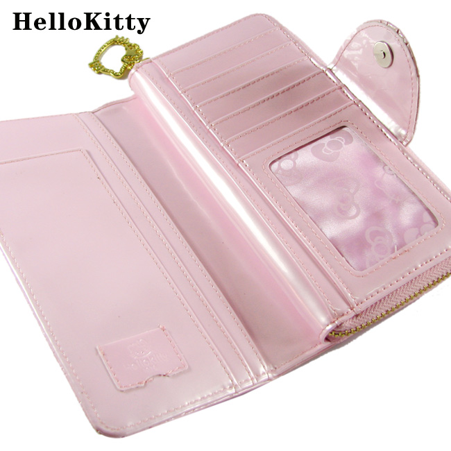HelloKitty女士真皮钱包 长款粉色 HK048-PF-第3张图