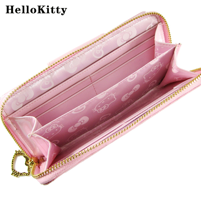 HelloKitty女士真皮钱包 长款粉色 HK048-PF-第4张图