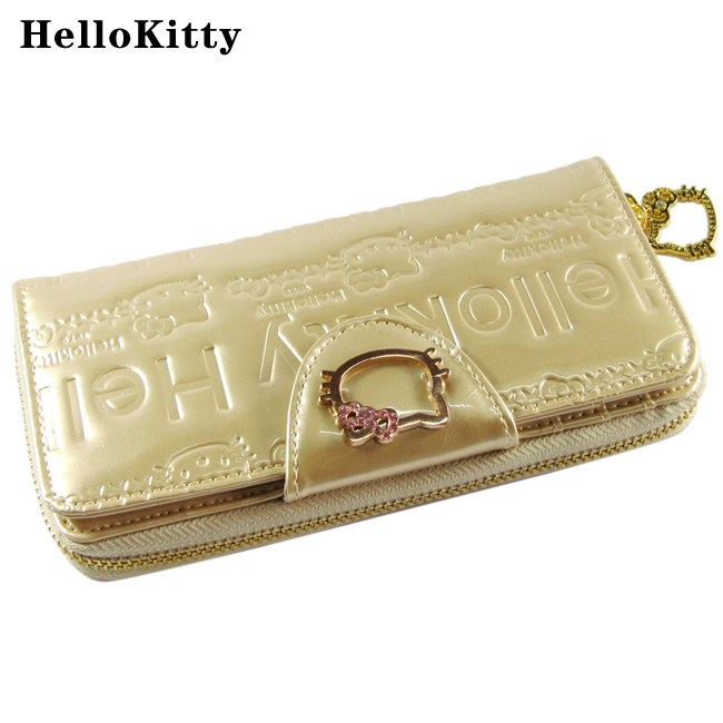 HelloKitty女士真皮钱包 长款金色 HK048-PJ-第2张图