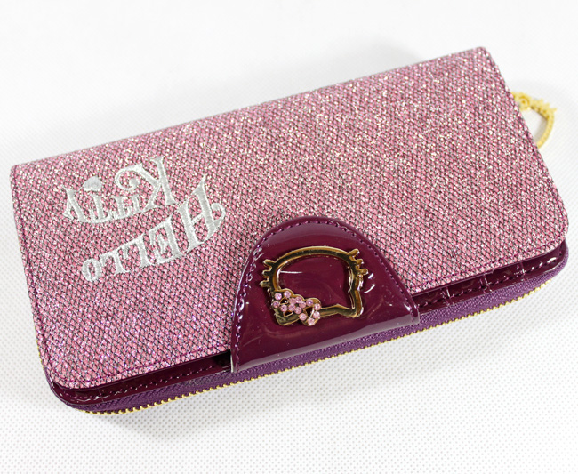 HelloKitty 女士钱包 长款钱包 闪紫 HK048-SZ-第2张图