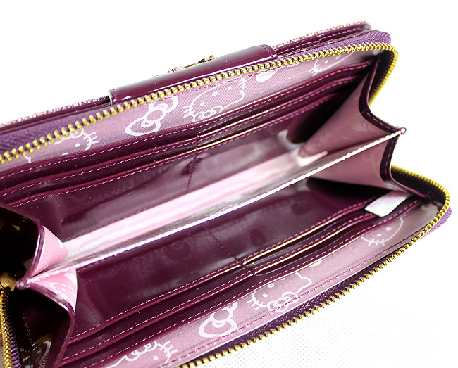 HelloKitty 女士钱包 长款钱包 闪紫 HK048-SZ-第5张图