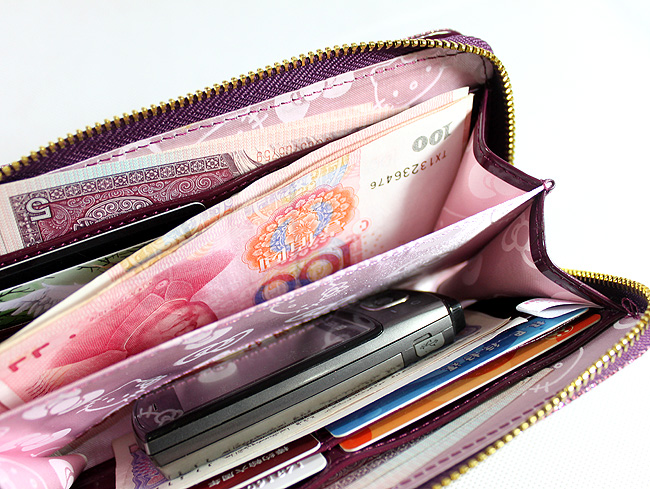 HelloKitty 女士钱包 长款钱包 闪紫 HK048-SZ-第8张图