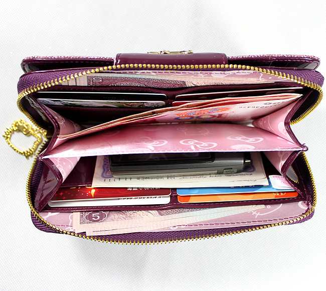 HelloKitty 女士钱包 长款钱包 闪紫 HK048-SZ-第9张图