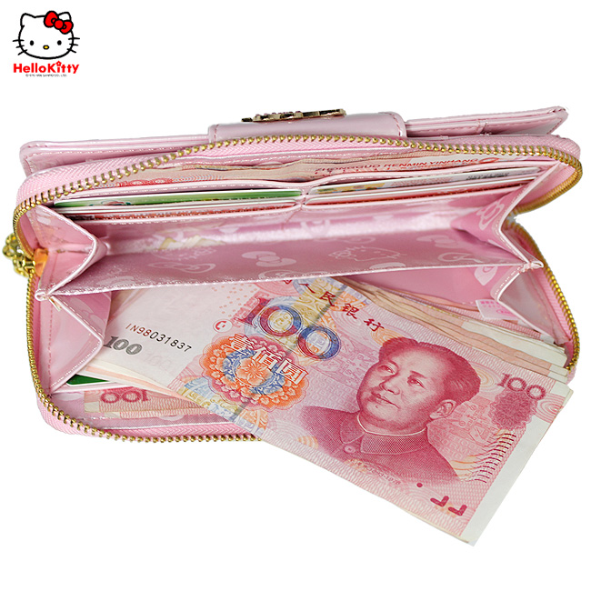 HelloKitty女士钱包 长款粉色  HK048-YF-第7张图