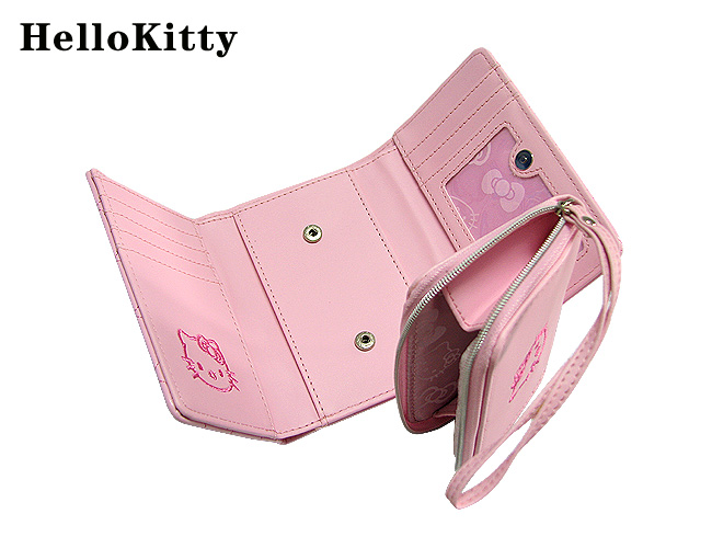 HelloKitty女士零钱包 中长款绣粉 HK052-XF-第3张图