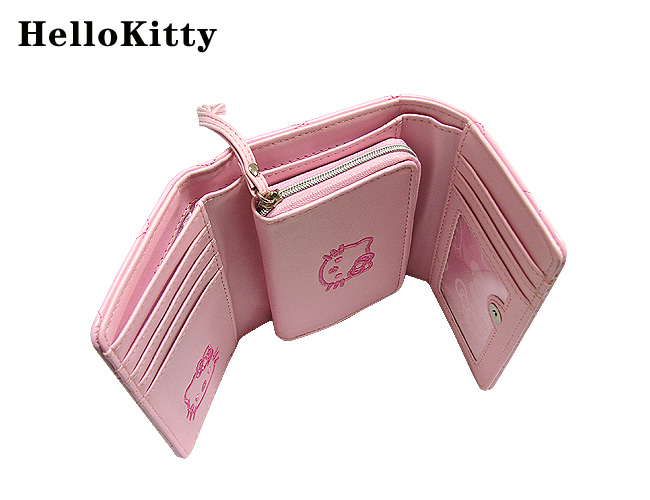 HelloKitty女士零钱包 中长款绣粉 HK052-XF-第4张图