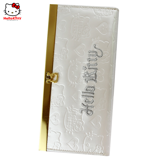 HelloKitty女士钱夹 长款白色 HK059-YB-第1张图