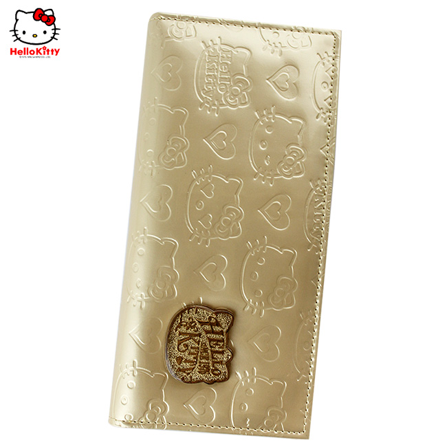 HelloKitty女士钱夹 长款金色 HK059-YJ-第0张图