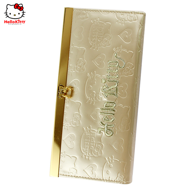 HelloKitty女士钱夹 长款金色 HK059-YJ-第1张图
