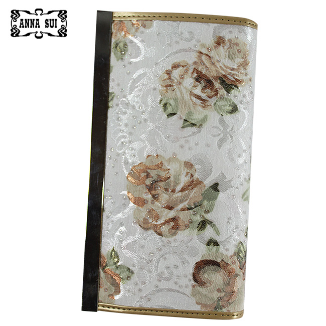 Annasui安娜苏 女士钱包 真丝玫瑰花钱夹 Ans-DH-8085-第1张图