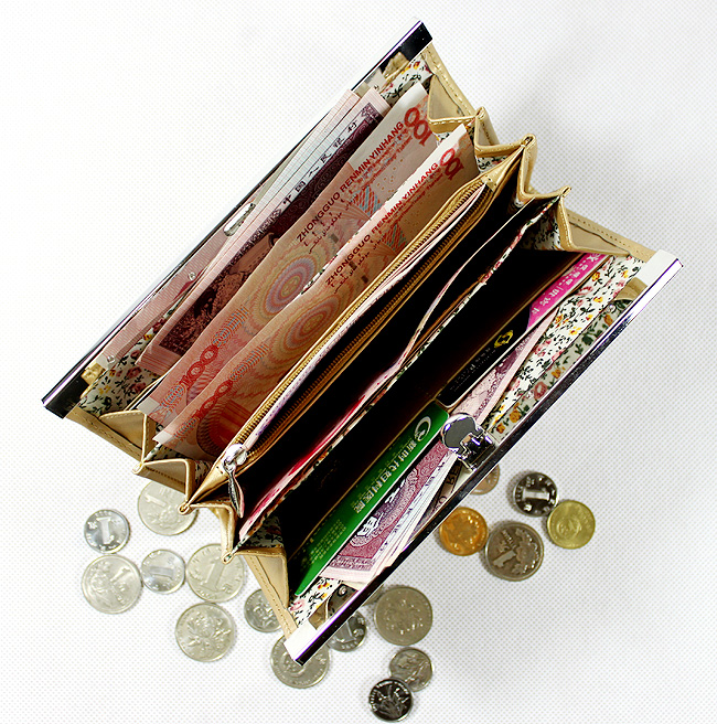 Annasui安娜苏 女士钱包 真丝玫瑰花钱夹 Ans-DH-8085-第5张图