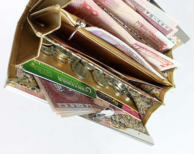 Annasui安娜苏 女士钱包 真丝玫瑰花钱夹 Ans-DH-8085-第6张图