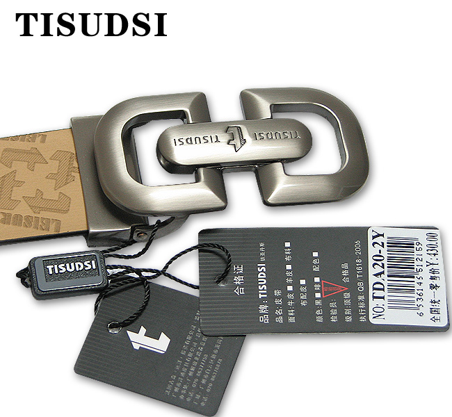 TISUDSI铁圣丹斯 摩沙牛皮休闲皮带 专柜正品 TDA20-2Y-第1张图