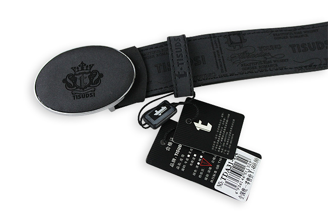 TISUDSI铁圣丹斯男士皮带 头层磨沙牛皮皮带 专柜正品 TDA31-1A-第1张图