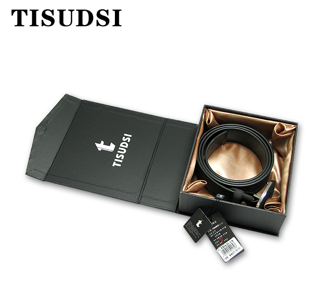 TISUDSI铁圣丹斯男士皮带 头层磨沙牛皮皮带 专柜正品 TDA31-1A-第6张图