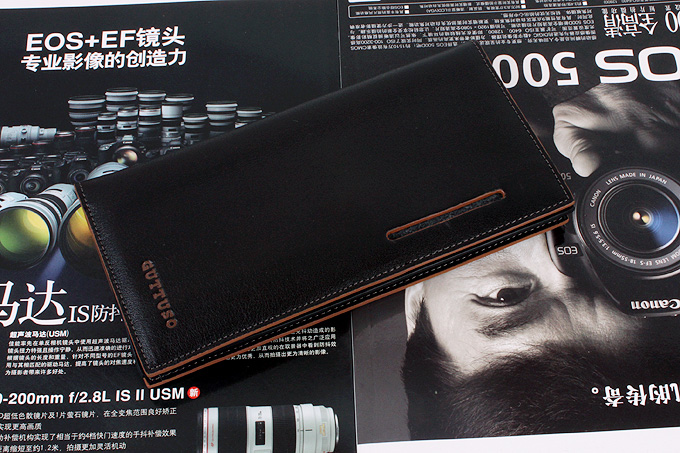 古托索正品真皮牛皮钱包卡套 长款钱夹 男钱包 男式皮夹 韩版男包 G-8130A-第0张图