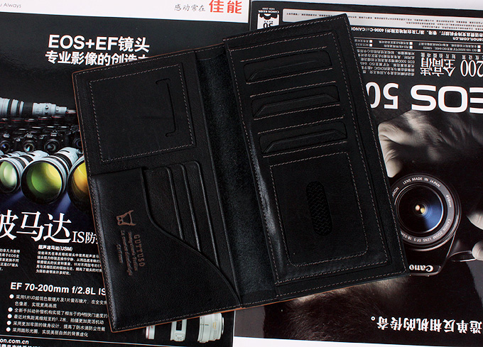 古托索正品真皮牛皮钱包卡套 长款钱夹 男钱包 男式皮夹 韩版男包 G-8130A-第1张图